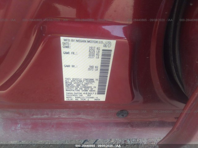 Photo 8 VIN: 1N4AL3AP2HC489073 - NISSAN ALTIMA 