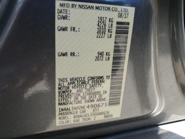 Photo 12 VIN: 1N4AL3AP2HC490675 - NISSAN ALTIMA 2.5 