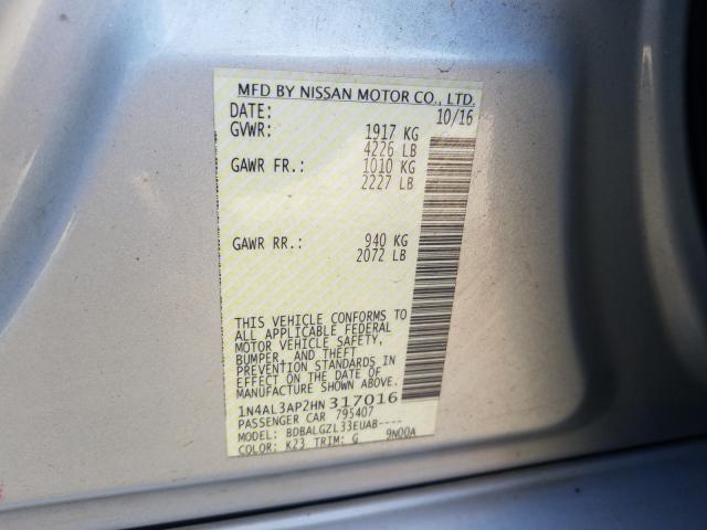 Photo 9 VIN: 1N4AL3AP2HN317016 - NISSAN ALTIMA 2.5 