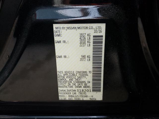 Photo 9 VIN: 1N4AL3AP2HN318201 - NISSAN ALTIMA 2.5 