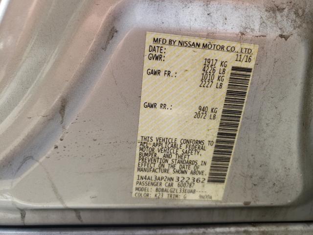 Photo 9 VIN: 1N4AL3AP2HN322362 - NISSAN ALTIMA 