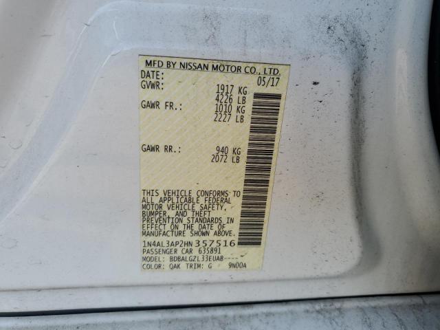 Photo 11 VIN: 1N4AL3AP2HN357516 - NISSAN ALTIMA 2.5 