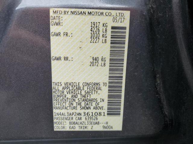 Photo 11 VIN: 1N4AL3AP2HN361081 - NISSAN ALTIMA 