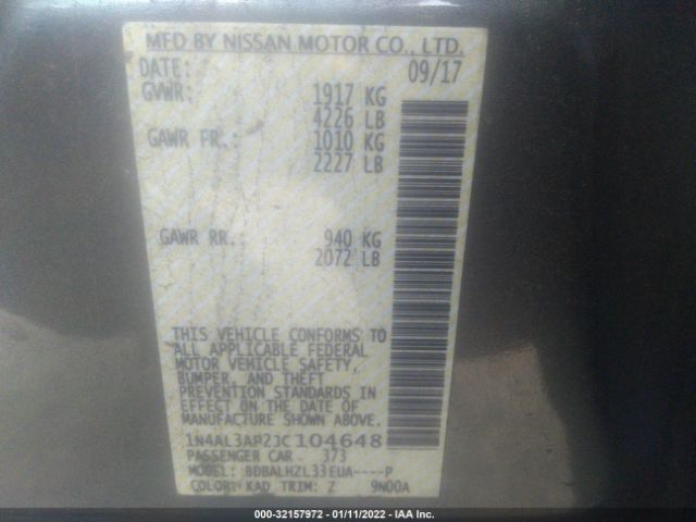 Photo 8 VIN: 1N4AL3AP2JC104648 - NISSAN ALTIMA 