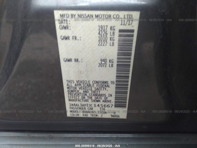 Photo 8 VIN: 1N4AL3AP2JC145667 - NISSAN ALTIMA 