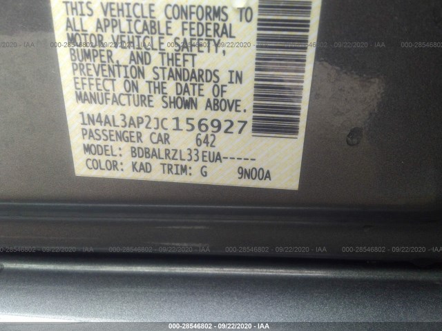 Photo 8 VIN: 1N4AL3AP2JC156927 - NISSAN ALTIMA 