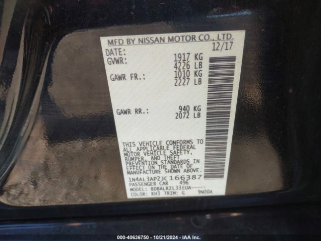 Photo 8 VIN: 1N4AL3AP2JC166387 - NISSAN ALTIMA 