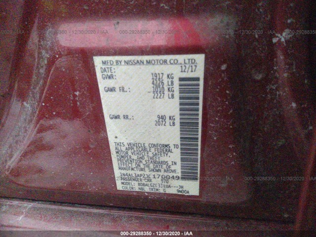 Photo 8 VIN: 1N4AL3AP2JC170049 - NISSAN ALTIMA 