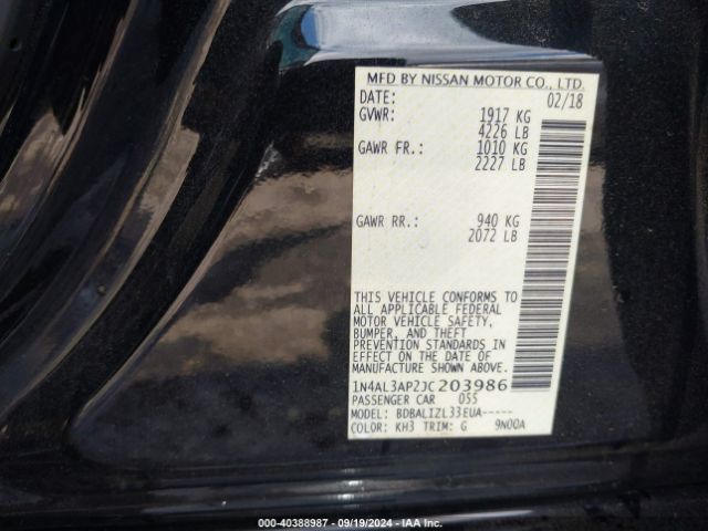 Photo 8 VIN: 1N4AL3AP2JC203986 - NISSAN ALTIMA 