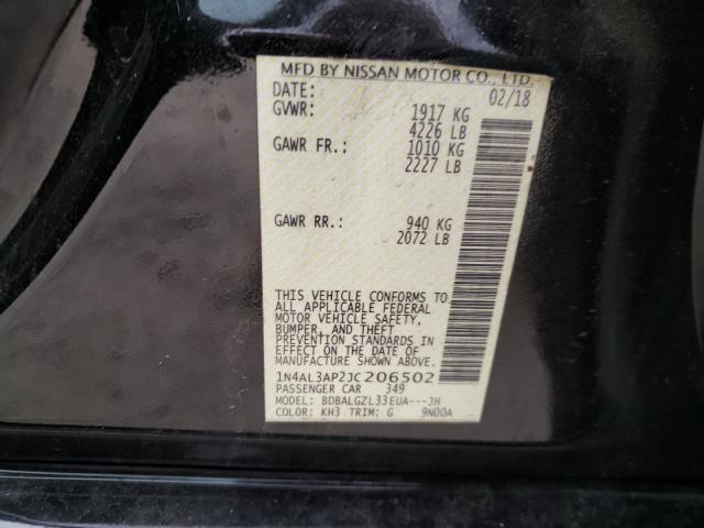 Photo 9 VIN: 1N4AL3AP2JC206502 - NISSAN ALTIMA 2.5 