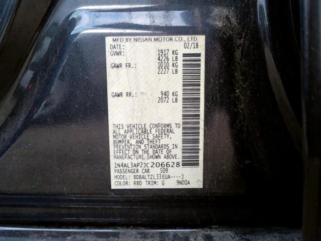 Photo 9 VIN: 1N4AL3AP2JC206628 - NISSAN ALTIMA 