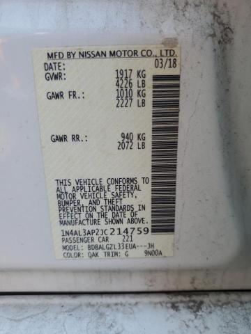 Photo 11 VIN: 1N4AL3AP2JC214759 - NISSAN ALTIMA 