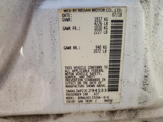 Photo 9 VIN: 1N4AL3AP2JC294533 - NISSAN ALTIMA 