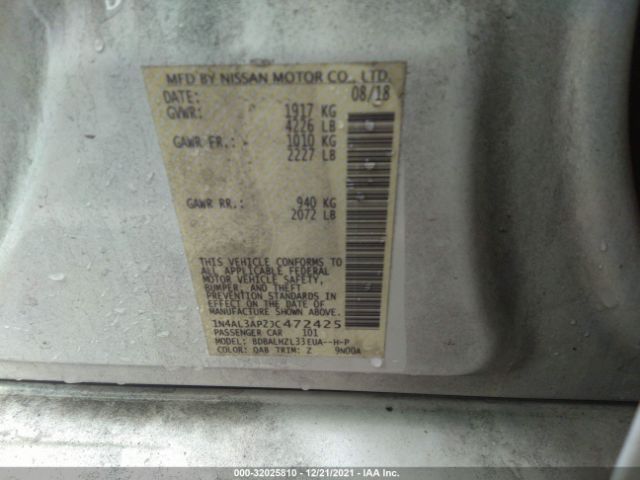 Photo 8 VIN: 1N4AL3AP2JC472425 - NISSAN ALTIMA 