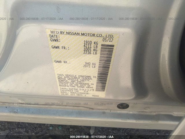 Photo 8 VIN: 1N4AL3AP3DC102122 - NISSAN ALTIMA 