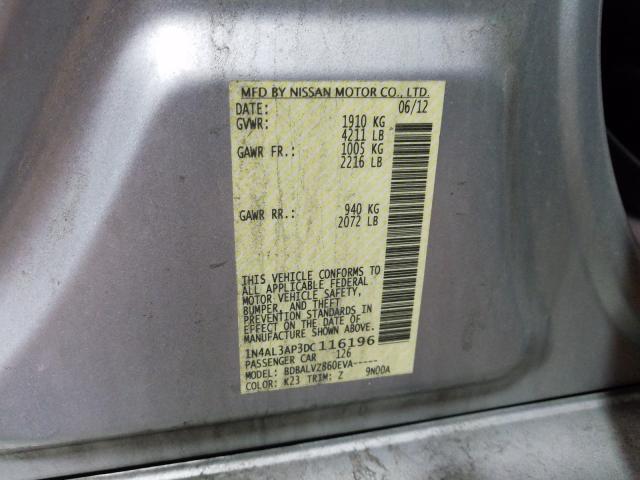 Photo 9 VIN: 1N4AL3AP3DC116196 - NISSAN ALTIMA 2.5 