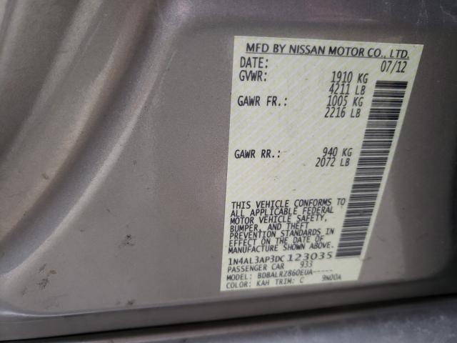 Photo 9 VIN: 1N4AL3AP3DC123035 - NISSAN ALTIMA 2.5 