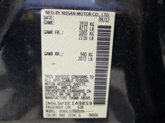 Photo 9 VIN: 1N4AL3AP3DC149859 - NISSAN ALTIMA 2.5 