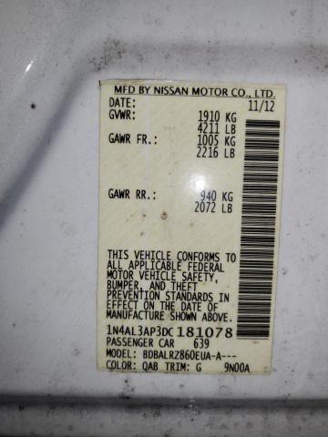 Photo 11 VIN: 1N4AL3AP3DC181078 - NISSAN ALTIMA 