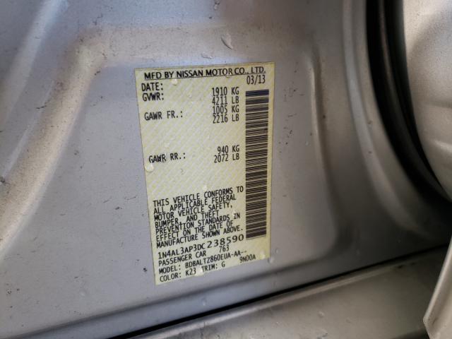 Photo 9 VIN: 1N4AL3AP3DC238590 - NISSAN ALTIMA 2.5 