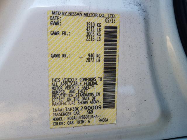 Photo 9 VIN: 1N4AL3AP3DC290009 - NISSAN ALTIMA 2.5 