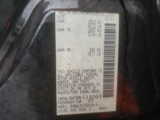 Photo 9 VIN: 1N4AL3AP3DN513203 - NISSAN ALTIMA 2.5 