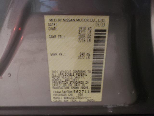 Photo 9 VIN: 1N4AL3AP3DN562711 - NISSAN ALTIMA 2.5 