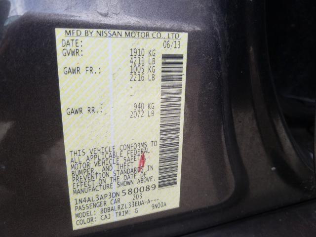 Photo 9 VIN: 1N4AL3AP3DN580089 - NISSAN ALTIMA 2.5 