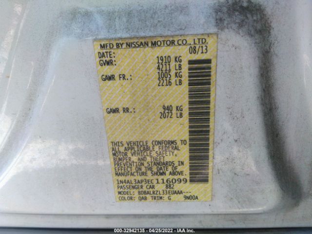 Photo 8 VIN: 1N4AL3AP3EC116099 - NISSAN ALTIMA 