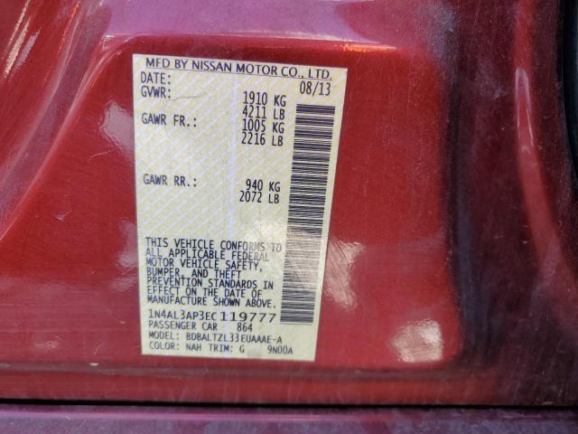 Photo 11 VIN: 1N4AL3AP3EC119777 - NISSAN ALTIMA 