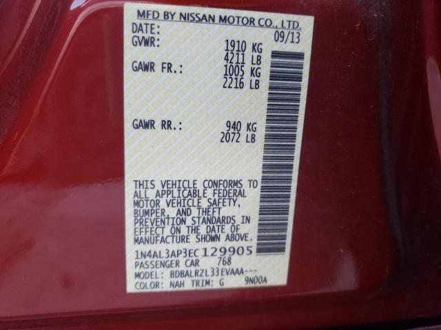 Photo 8 VIN: 1N4AL3AP3EC129905 - NISSAN ALTIMA 