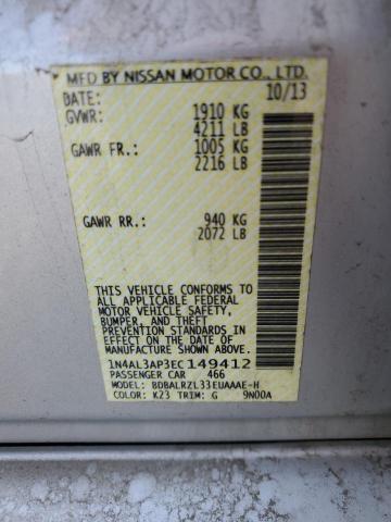 Photo 11 VIN: 1N4AL3AP3EC149412 - NISSAN ALTIMA 