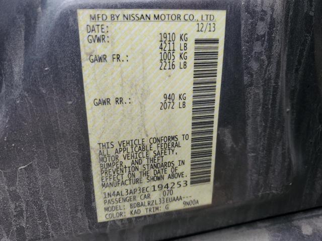 Photo 11 VIN: 1N4AL3AP3EC194253 - NISSAN ALTIMA 2.5 