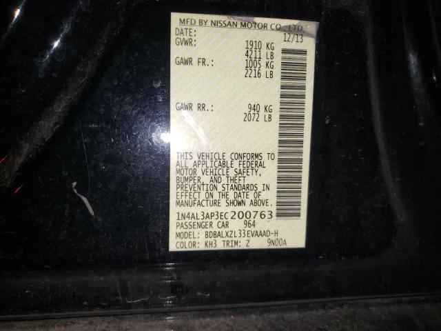 Photo 8 VIN: 1N4AL3AP3EC200763 - NISSAN ALTIMA 2.5 