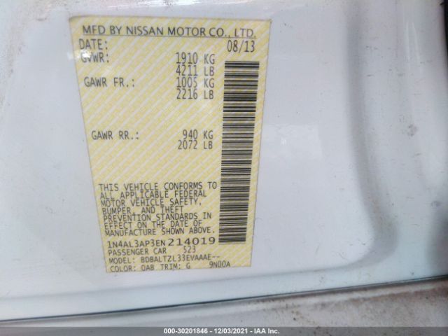 Photo 8 VIN: 1N4AL3AP3EN214019 - NISSAN ALTIMA 