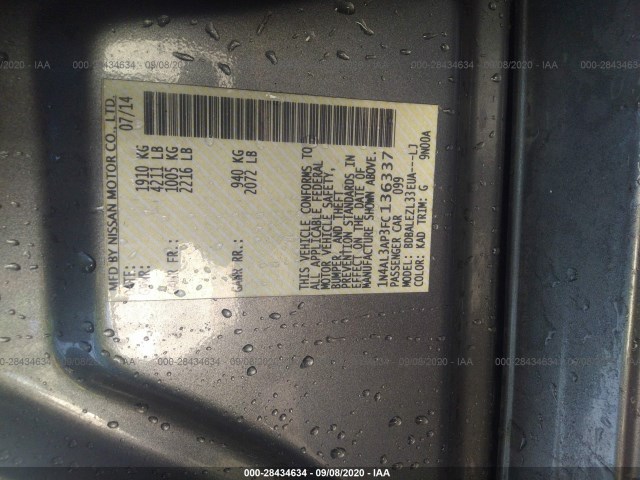 Photo 8 VIN: 1N4AL3AP3FC136337 - NISSAN ALTIMA 