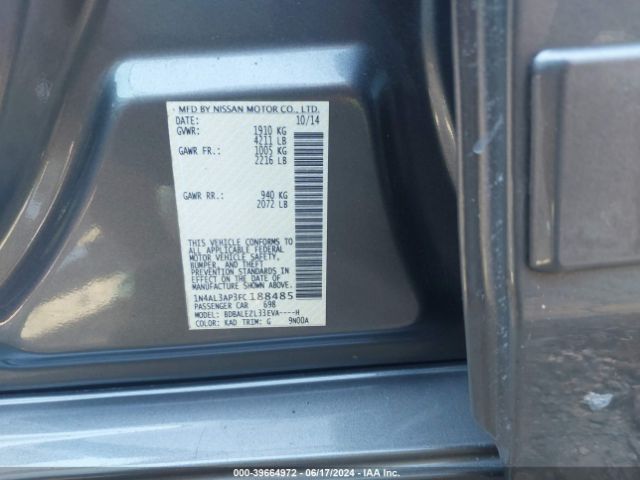 Photo 8 VIN: 1N4AL3AP3FC188485 - NISSAN ALTIMA 