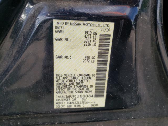 Photo 9 VIN: 1N4AL3AP3FC200084 - NISSAN ALTIMA 2.5 