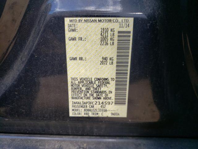 Photo 9 VIN: 1N4AL3AP3FC214597 - NISSAN ALTIMA 