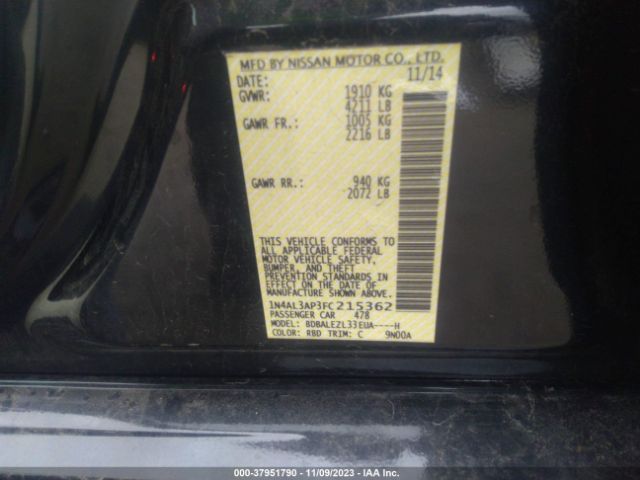 Photo 8 VIN: 1N4AL3AP3FC215362 - NISSAN ALTIMA 