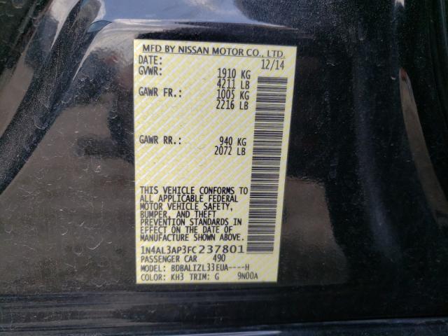 Photo 9 VIN: 1N4AL3AP3FC237801 - NISSAN ALTIMA 2.5 