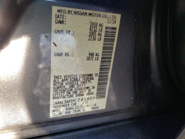 Photo 9 VIN: 1N4AL3AP3FC241489 - NISSAN ALTIMA 