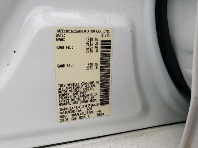 Photo 9 VIN: 1N4AL3AP3FC242948 - NISSAN ALTIMA 2.5 