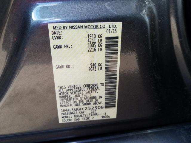 Photo 9 VIN: 1N4AL3AP3FC252508 - NISSAN ALTIMA 2.5 