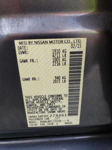 Photo 9 VIN: 1N4AL3AP3FC274461 - NISSAN ALTIMA 2.5 