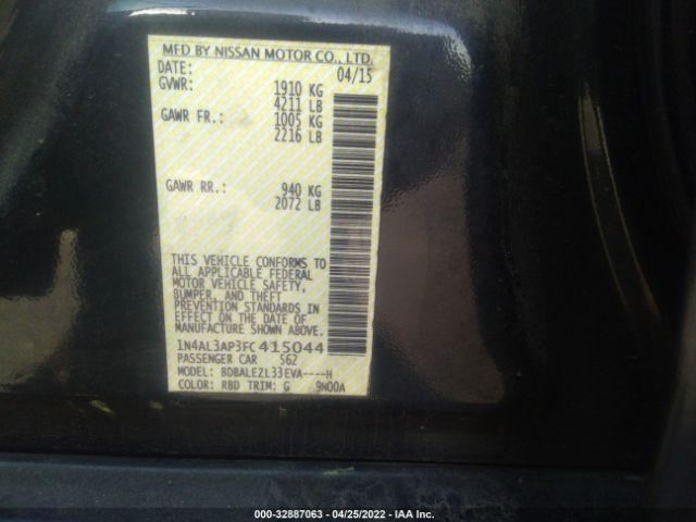 Photo 8 VIN: 1N4AL3AP3FC415044 - NISSAN ALTIMA 