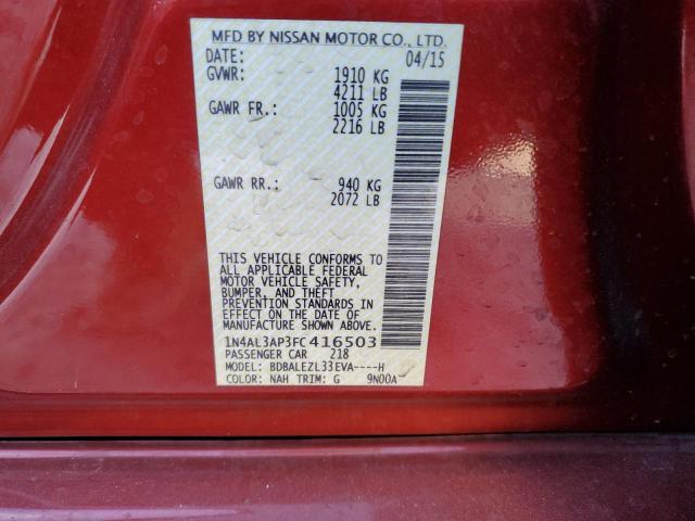 Photo 11 VIN: 1N4AL3AP3FC416503 - NISSAN ALTIMA 2.5 