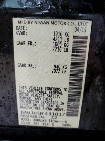 Photo 11 VIN: 1N4AL3AP3FC431017 - NISSAN ALTIMA 