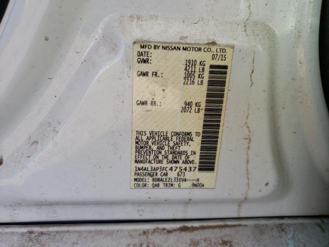 Photo 9 VIN: 1N4AL3AP3FC475437 - NISSAN ALTIMA 2.5 