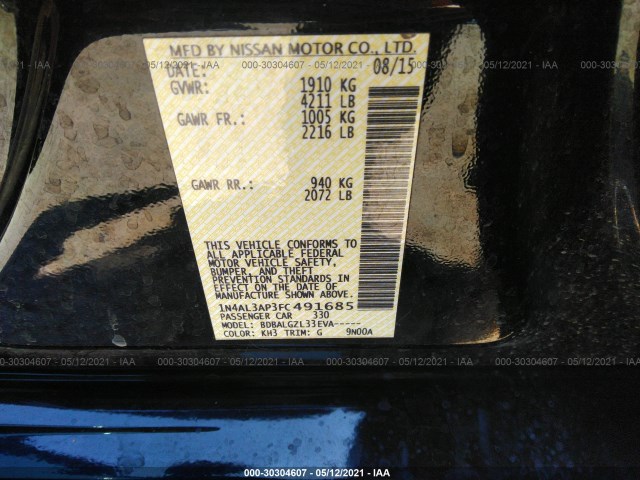 Photo 8 VIN: 1N4AL3AP3FC491685 - NISSAN ALTIMA 